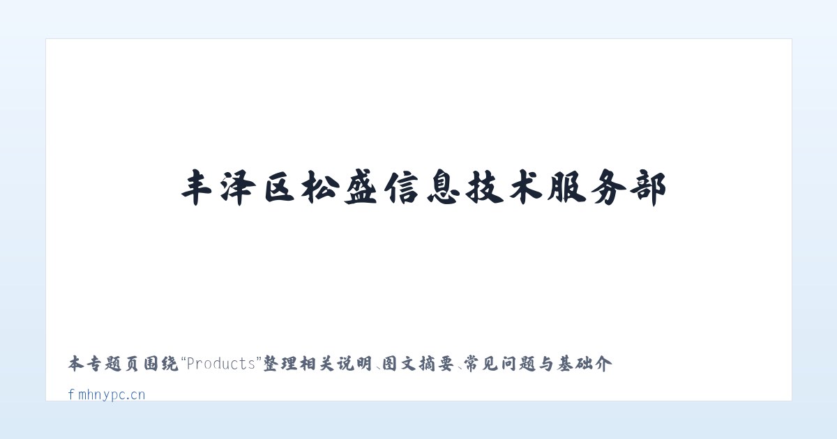 Products - 丰泽区松盛信息技术服务部 主图